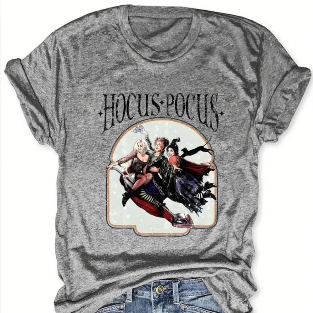 Hocus Pocus Women's Crew T-shirt Size XXL Gray
